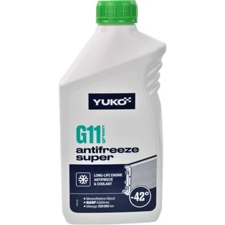Антифриз Yuko Super G11 зелений -42 &deg;C, 1 л готовий антифриз (4820070244465)