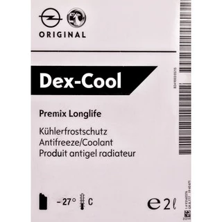 Антифриз General Motors Dex Cool Longlife G12 червоний -27 &deg;C, 2 л готовий антифриз (1940671)