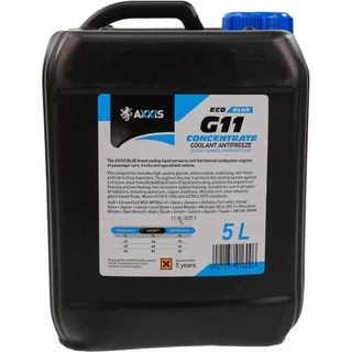 Антифриз Axxis Eco G11 синій 5 л концентрат антифризу (AXP999G11BECO5L)