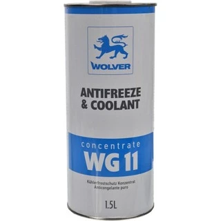 Антифриз Wolver Antifreeze &amp; Coolant WG11 G11 синій 1,5 л концентрат антифризу (4260360941535)
