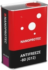 Антифриз Nanoprotec -80&deg; G12 червоний 1 л концентрат антифризу (NP3201501)