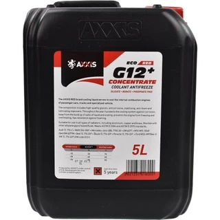 Антифриз Axxis Concentrate ECO G12+ червоний 5 л концентрат антифризу (AXP999G12RECO5L)