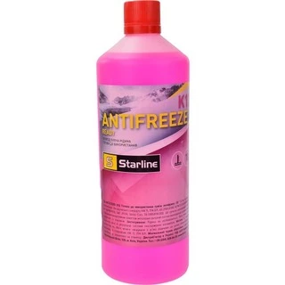 Антифриз Starline G12+ рожевий -30 &deg;C, 1 л готовий антифриз (NAK12READY-1)