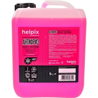 Антифриз Helpix Ultra G12+ рожевий -40 &deg;C, 5 л готовий антифриз (6720)