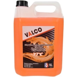Антифриз Valco -37&deg; G12 помаранчевий -37 &deg;C, 5 л готовий антифриз (607475)
