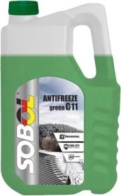 Антифриз Sobol G11 зелений -30 &deg;C, 5 л готовий антифриз (7738)