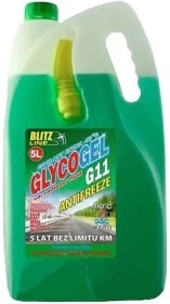 Антифриз BIOLINE Glycogel G11 зелений -37 &deg;C, 5 л готовий антифриз (175535)