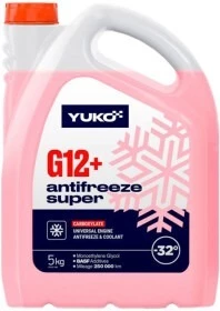 Антифриз Yuko Super G12+ червоний -32 &deg;C, 5 л готовий антифриз (4823110404430)