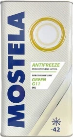 Антифриз Mostela G11 зелений -42 &deg;C, 5 л готовий антифриз (4820133022344)