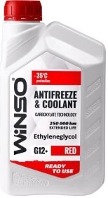 Антифриз Winso G12+ червоний -35 &deg;C, 0,9 л готовий антифриз (WS82448)