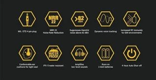 Активні навушники EARMOR M32H Койот