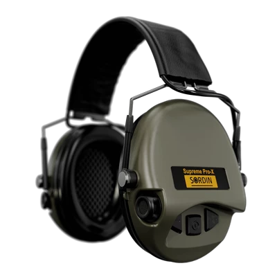 Активні навушники Sordin Supreme Pro-X Slim Headband, Олива