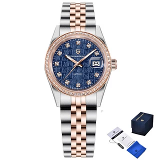 Pagani Design PD-1794L Silver-Rose Gold-Blue