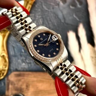 Pagani Design PD-1794L Silver-Rose Gold-Blue