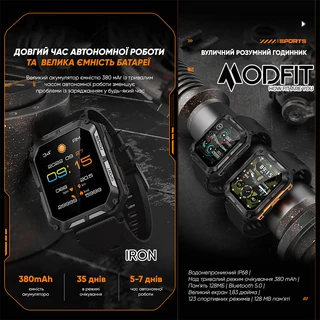 Modfit Iron Black-Orange