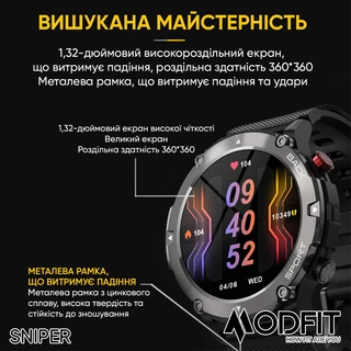 Modfit Sniper Black-Silver 36 мм.