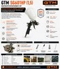Фарборозпилювач SG601HP 1,5мм-сопло, в/б-0,6л пласт., 4 бар, 85-230л/хв - 2