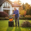 Подрібнювач садовий DS2800/45 KIT, 220В, 2800Вт, гілки до 45мм, ножі, контейнер 60л + подовжувач 10м помаранч. - 4