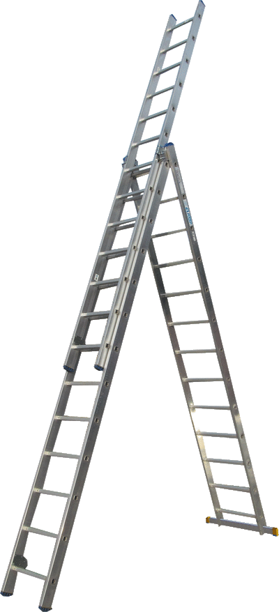 Драбина 3-секц. розкл. 3*13сх. 3,5-8,2м VHR P мет.розтяжка