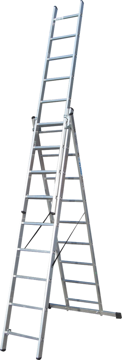 Драбина 3-секц. розкл. 3*9сх. 2,5-5,3м VHR T (УЦІНКА)