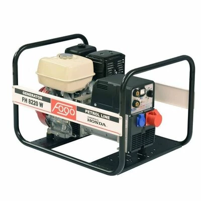 Апарат дугового зварювання з генераторною установкою FH8220W 3ф- 6,5кВА/1ф-3,5кВА, звар.стр-220А, двиг.Honda-GX390, бак 6,1л, руч.старт