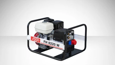 Апарат дугового зварювання з генераторною установкою FH8220W 3ф- 6,5кВА/1ф-3,5кВА, звар.стр-220А, двиг.Honda-GX390, бак 6,1л, руч.старт
