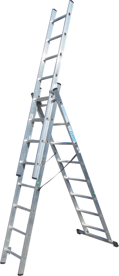 Драбина 3-секц. розкл. 3*8сх. 2,2-4,50м VHR T