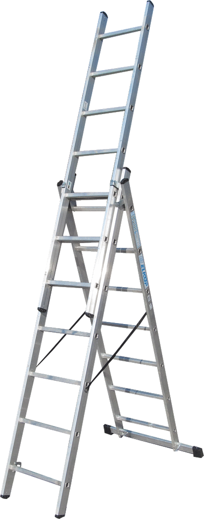 Драбина 3-секц. розкл. 3*7сх. 1,9-3,99м VHR Т