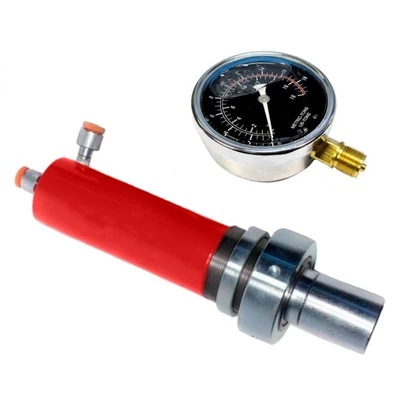 Гідроциліндр 20 тон з манометром Хід 200 мм Висота 320 мм