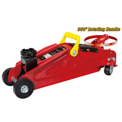 GTM Домкрат подкатной 2т (135-340) поворотная ручка