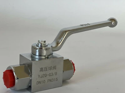Кульовий кран 3/8" для гідравлічного потоку 315 бар, різьба М16&times;1,5