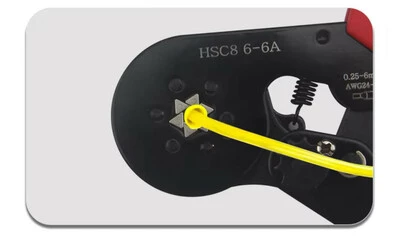 Кримпер HSC8 6-6A для обпресування втулкових наконечників 0,25&ndash;6 мм&sup2;