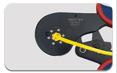 Кримпер HSC10 16-6 для кабельних наконечників 0,08&ndash;16 мм&sup2; з храповим механізмом