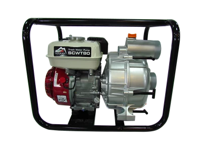 Мотопомпа рукав 75мм, 58м3/год, дв. Honda GX200, підйом 26м, брудна вода, SCWT80H