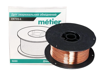 Дріт зварюв. обмід. 0,8мм Metier 5000 (катушка-пластик)