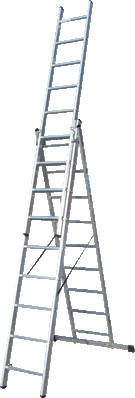 Драбина 3-секц. розкл. 3*9сх. 2,5-5,3м VHR T