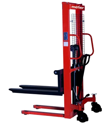 Штабелер гідравлічний  2000кг/1,6м, довжина вил 1,1м, колір - червоний