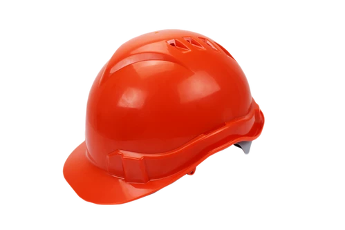 Каска будівельна помаранчева посилена