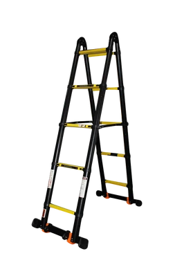 Драбина-трансформер телескопічна 2*5сх 0,9-4,1м анодований алюміній