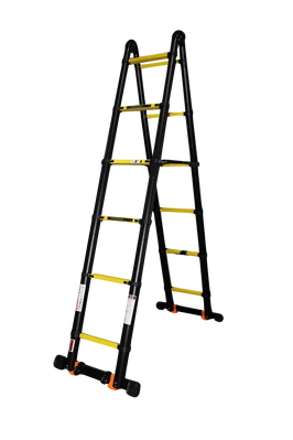 Драбина-трансформер телескопічна 2*6сх 1,0-5,0м анодований алюміній