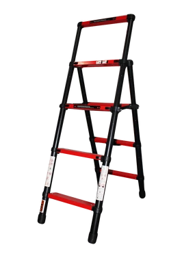 Стремянка телескопічна 4сх. верх.сх. 1,4м, двостороння