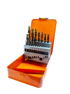 Набір свердел п/м HSS-CO 1-10мм*0,5мм 19шт коробка метал