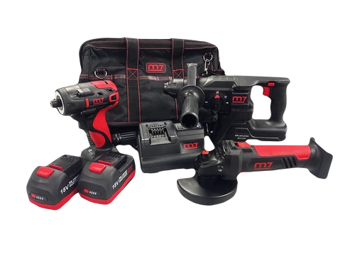 Набір ак. імпакт DS-201+кутова шліф.,машина DG-585+перфоратор DRH-101 +акум.5Аг-2шт, зарядний пристрій, сумка