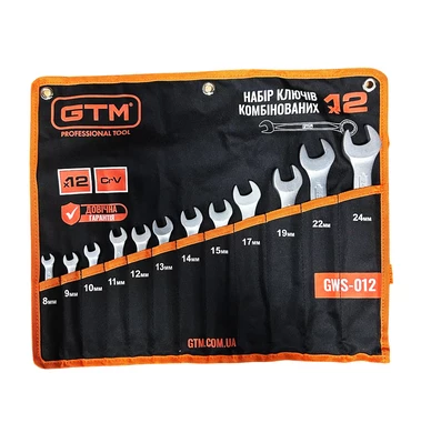 Набір ключів комб. 8-24мм 12од. чохол