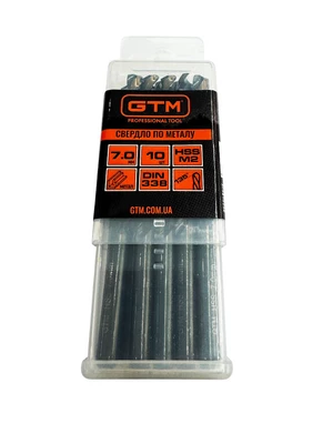 Свердло 7,0 мм HSS 10шт з подвійним покриттям