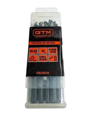 Свердло 9,0 мм HSS 5шт з подвійним покриттям