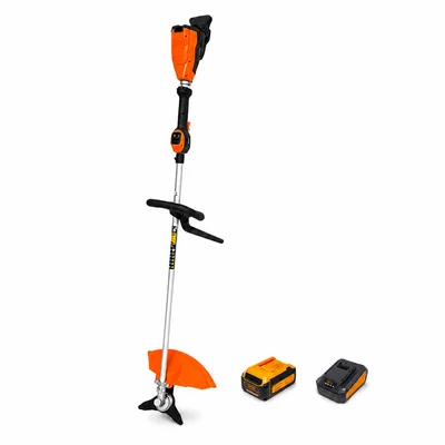 Тример акум. BT56/1200BL KIT, 56В, ширина косіння 25/42см, ніж + косильна головка, акум. 2,5А*год + зарядний пристрій