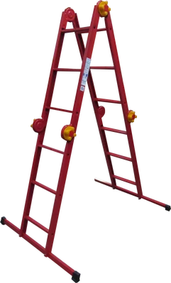 Драбина-трансформер 4*3сх. 0,9-3,3м сталева (УЦІНКА)