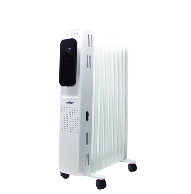 Радіатор масляний 2000Вт, 9секцій, електронне керування, програмування температури та часу роботи, пульт ДК, керування смартфоном через Wi Fi