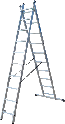 Драбина 2-секц. розкл. 2*10сх. 2,7-4,5м VHR Т(Н)